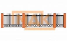Забор из поликарбоната ЗКП16